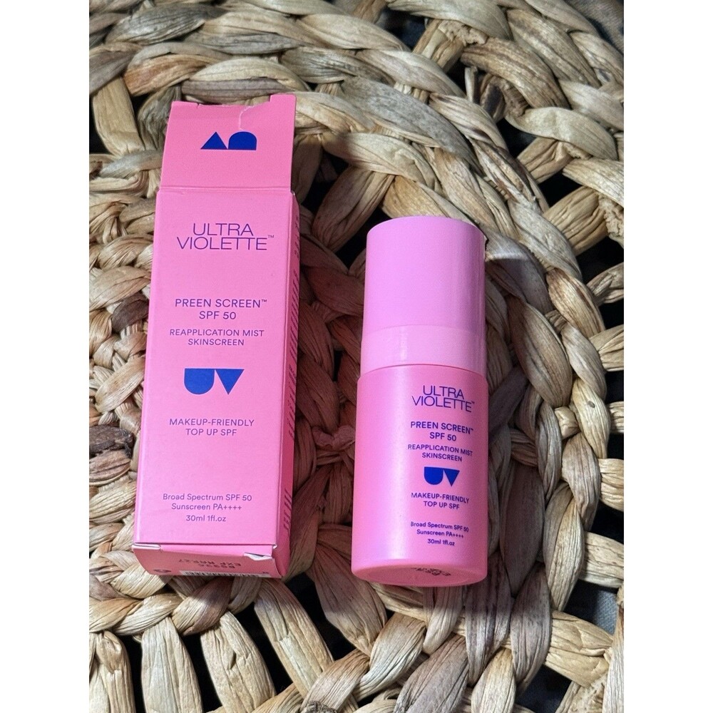 Ultra Violette  Preen Screen SPF 50 Reapplication Mist Skinscreen 30ml 1fl oz/